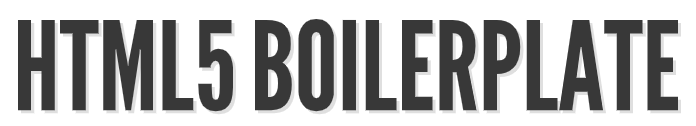HTML5 Boilerplate Logo