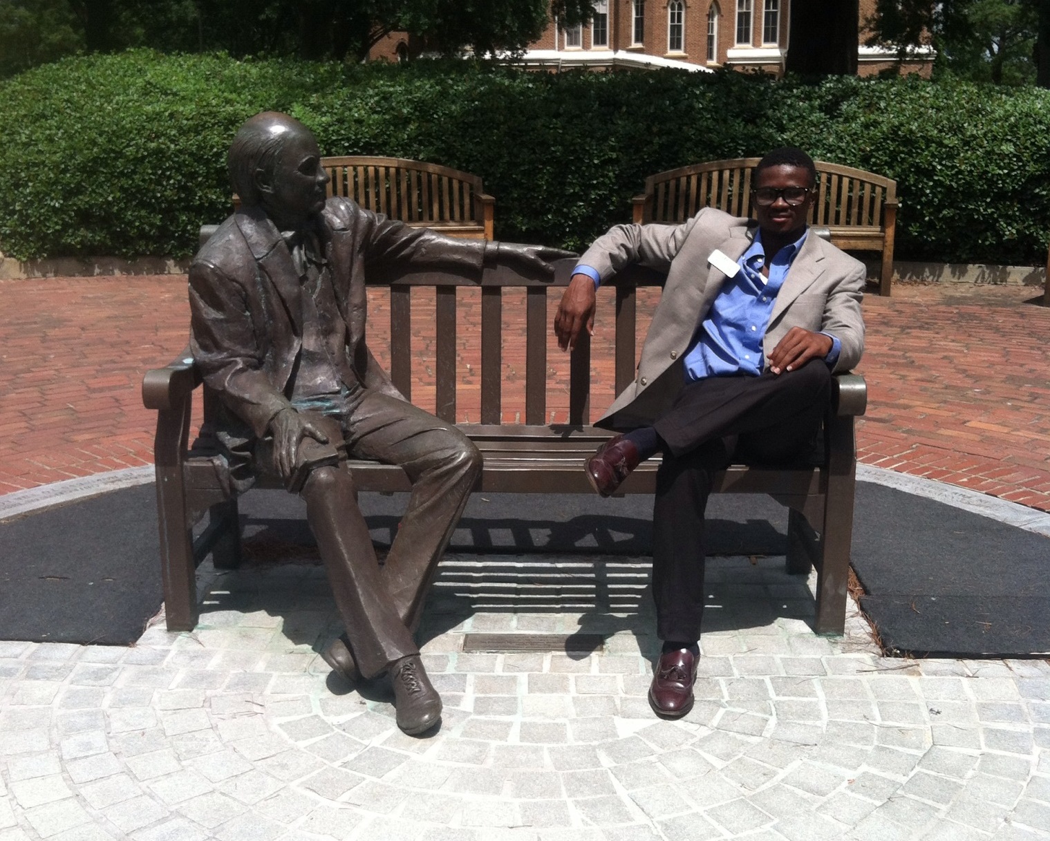 me sitting with Jesse